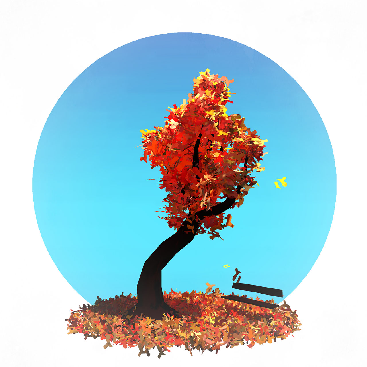 Autumn Tree by Josien Vos