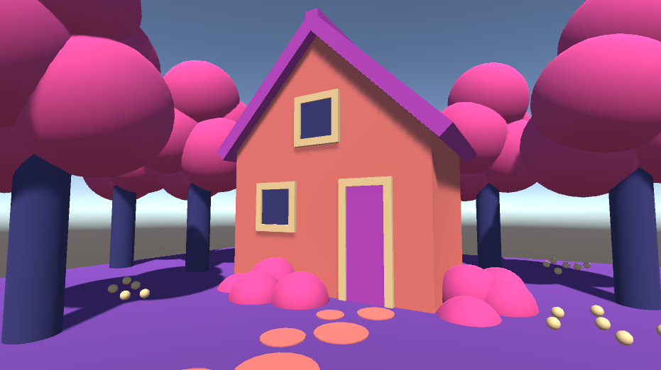 Image of color palette applied to a simple scene